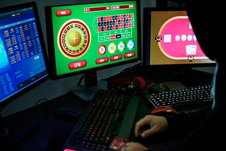 empire slot Bingo card interface showing number grid and draw schedule